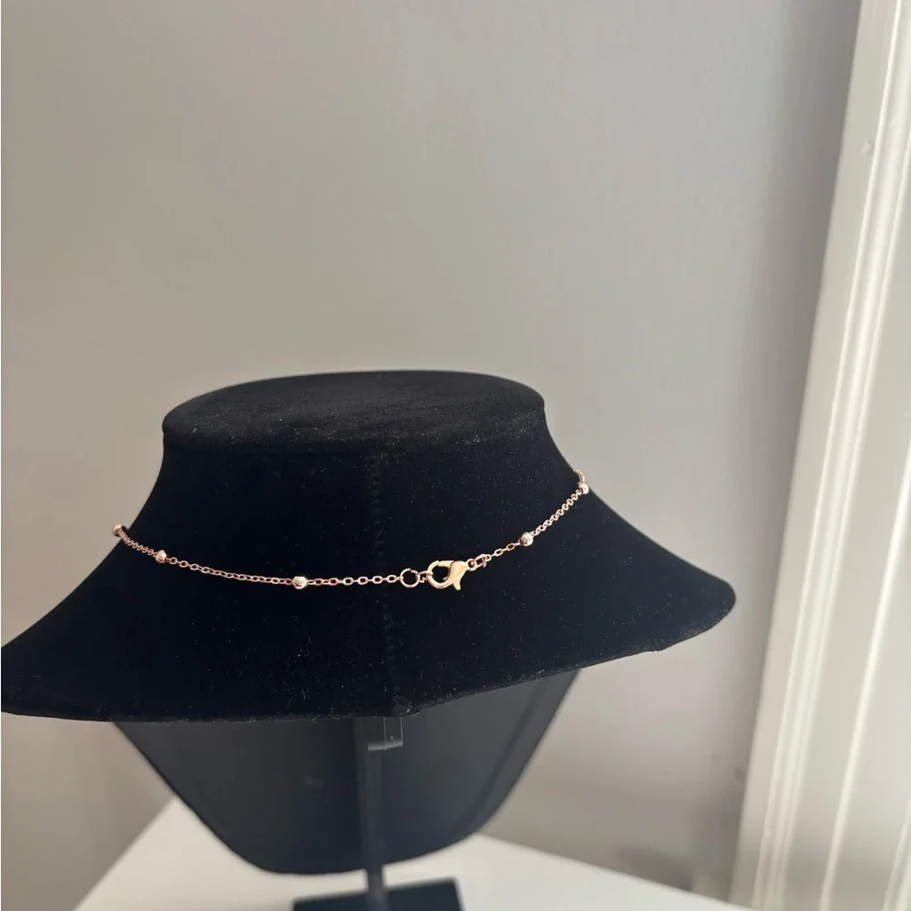 Gold-Tone Turquoise Heart Pendant Necklace - Picture 4 of 5